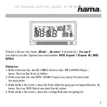 Предварительный просмотр 5 страницы Hama DMP-200 User Manual