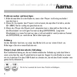 Предварительный просмотр 6 страницы Hama DMP-200 User Manual