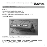 Предварительный просмотр 7 страницы Hama DMP-200 User Manual