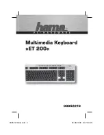 Preview for 2 page of Hama ET 200 Operating Instruction