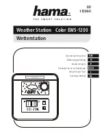 Hama EWS-1200 Operating Instructions Manual preview