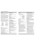 Preview for 2 page of Hama EWS-380 Operating	 Instruction