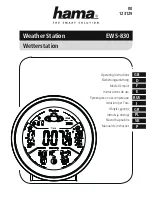 Hama EWS-830 Operating Instructions Manual preview