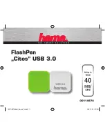 Предварительный просмотр 1 страницы Hama FlashPen Citos Operating Instruction