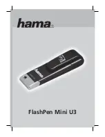 Предварительный просмотр 2 страницы Hama FlashPen Mini U3 Operating	 Instruction