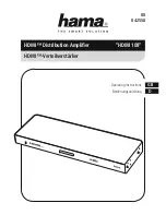 Hama HDMI 108 Operating Instructions Manual предпросмотр