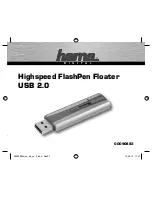 Предварительный просмотр 2 страницы Hama Highspeed FlashPen Floater Operating	 Instruction