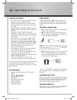 Предварительный просмотр 9 страницы Hama Kate Operating Instructions Manual