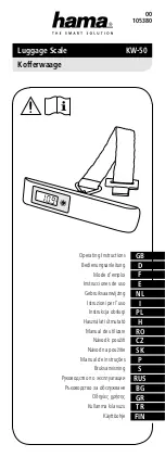 Preview for 1 page of Hama KW-50 Operating Instructions Manual