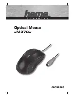 Предварительный просмотр 1 страницы Hama M370 Operating	 Instruction