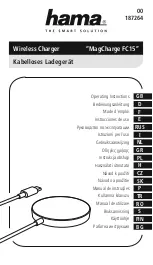 Предварительный просмотр 1 страницы Hama MagCharge FC15 Operating Instructions Manual