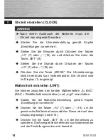 Предварительный просмотр 14 страницы Hama MW1002 Operating Instructions Manual