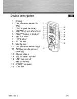 Предварительный просмотр 31 страницы Hama MW1002 Operating Instructions Manual