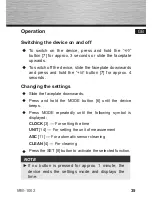 Предварительный просмотр 35 страницы Hama MW1002 Operating Instructions Manual