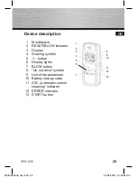 Предварительный просмотр 29 страницы Hama MW900 User Manual