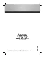 Hama MX Pro III Operating Instructions Manual preview