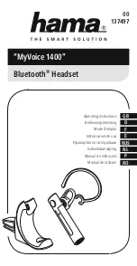 Hama MyVoice 1400 Operating Instructions Manual preview