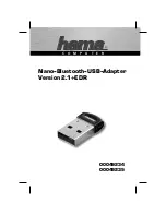 Preview for 2 page of Hama Nano-Bluetooth-USB-Adapter Operating	 Instruction