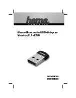 Предварительный просмотр 2 страницы Hama Nano-Bluetooth-USB-Adapter Operating Instructions Manual