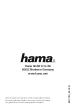 Предварительный просмотр 5 страницы Hama Playa Series Operating Instructions