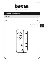 Preview for 1 page of Hama Powerline LAN Set Operating Instructions Manual