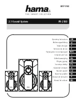 Предварительный просмотр 1 страницы Hama PR-2180 Operating Instructions Manual