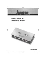 Предварительный просмотр 2 страницы Hama Premium Silver USB 2.0 Hub 1:7 Operating	 Instruction