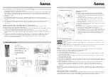 Preview for 7 page of Hama Prestige Quick Start Manual