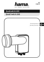 Предварительный просмотр 1 страницы Hama Quad Switch LNB Operating Instructions Manual