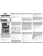 Hama RC 170 Operating Instructions preview