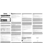 Preview for 2 page of Hama RC 170 Operating Instructions