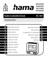 Hama RC 540 Operating Instructions Manual preview