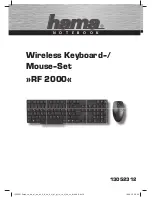 Preview for 2 page of Hama RF 2000 Operating	 Instruction