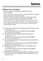 Предварительный просмотр 13 страницы Hama RTR-100 Operating	 Instruction