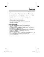 Предварительный просмотр 12 страницы Hama RX 2 Operating	 Instruction