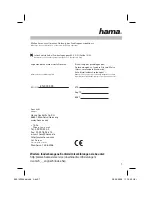 Preview for 8 page of Hama RX 2 Operating Instruction