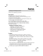 Preview for 9 page of Hama RX 2 Operating Instruction