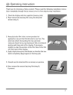 Preview for 4 page of Hama Screen Protection Foil Operating Instructions Manual