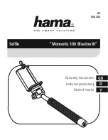 Hama Selfie Moments 100 Bluetooth Operating Instructions Manual предпросмотр