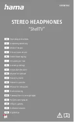 Hama ShellTV Operating Instructions Manual preview