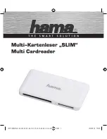 Hama SLIM Multi Cardreader Operating	 Instruction preview