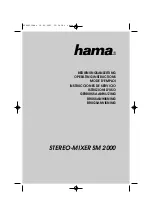 Preview for 1 page of Hama Stereo-Mixer SM 2000 Operating Instructions Manual