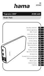 Preview for 1 page of Hama Supreme 20HD Operating Instructions Manual