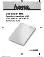 Предварительный просмотр 2 страницы Hama USB 2.0 2.5" SATA HDD MAC Enclosure Operating	 Instruction