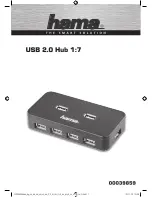 Hama USB 2.0 Hub 1:7 Operating Instructions Manual предпросмотр