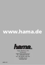 Preview for 1 page of Hama USB 2.0 Webcam MX Pro Operating Instructions Manual