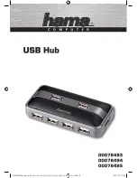 Предварительный просмотр 1 страницы Hama USB Hub Operating	 Instruction