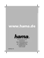 Hama Wireless Optical Mouse Operating	 Instruction preview