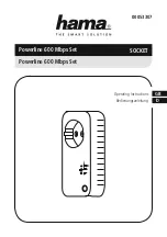 Hamach Powerline 600 Mbps Set Operating Instructions Manual preview