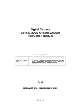 Preview for 1 page of Hamamatsu Photonics C11440-22CU Instruction Manual